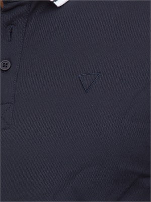 POLO GUESS JEANS BLU in UOMO