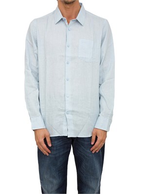 CAMICIA MANICA LUNGA GUESS JEANS CELESTE in UOMO