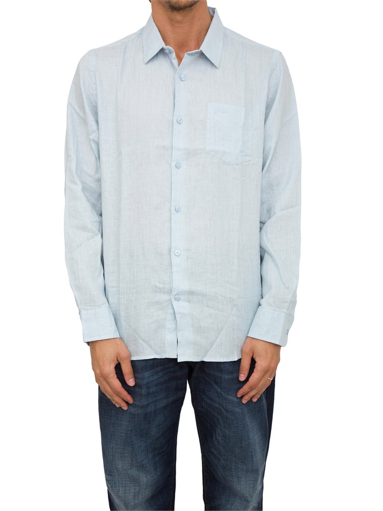 CAMICIA MANICA LUNGA GUESS JEANS CELESTE