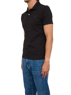 POLO GUESS JEANS NERO in UOMO