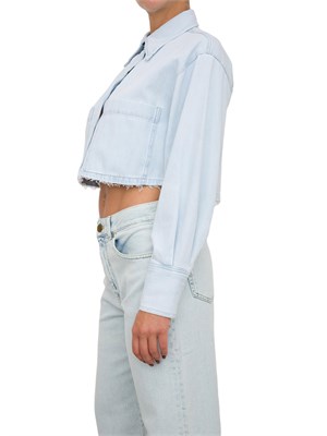 CAMICIA MANICA LUNGA PINKO BLU DENIM in DONNA