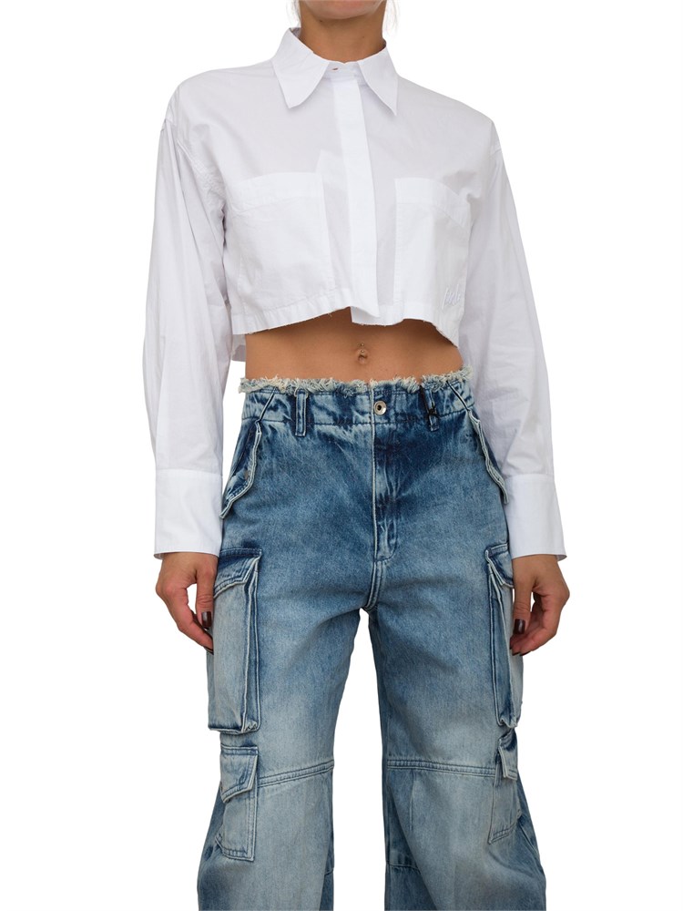 CAMICIA MANICA LUNGA PINKO BIANCO