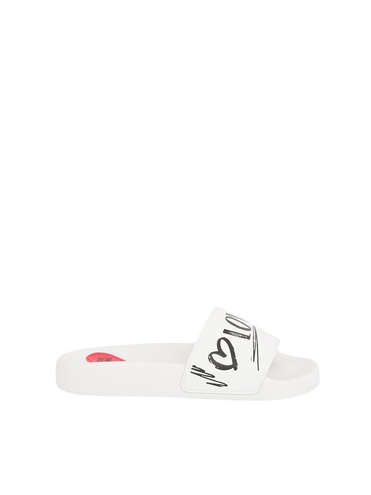 CIABATTE LOVE MOSCHINO BIANCO