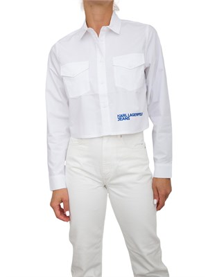 CAMICIA MANICA LUNGA K.LAGERFELD BIANCO in DONNA