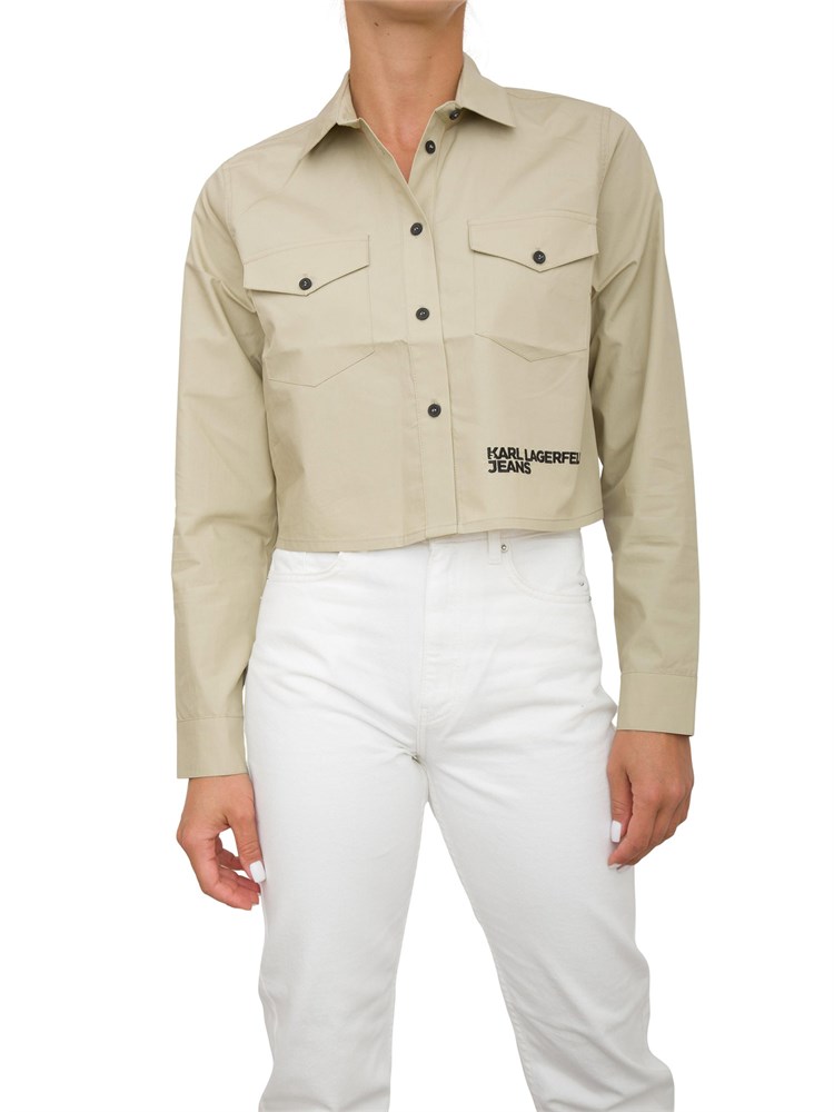 CAMICIA MANICA LUNGA K.LAGERFELD BEIGE