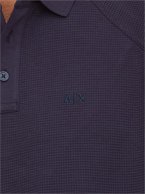 POLO ARMANI EXCHANGE BLU in UOMO