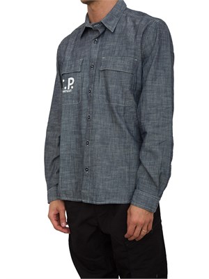 CAMICIA MANICA LUNGA C.P. COMPANY BLU DENIM in UOMO