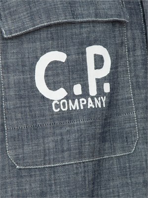 CAMICIA MANICA LUNGA C.P. COMPANY BLU DENIM in UOMO