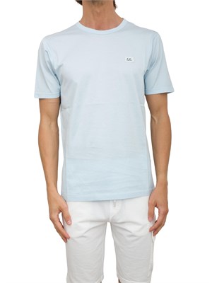 T-SHIRT C.P. COMPANY CELESTE in UOMO