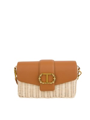 BORSA A SPALLA TWIN-SET BEIGE in DONNA