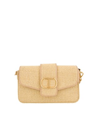 BORSA A SPALLA TWIN-SET BEIGE in DONNA