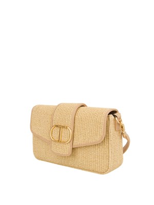 BORSA A SPALLA TWIN-SET BEIGE in DONNA
