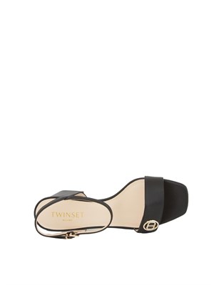 SANDALI TWIN-SET NERO in DONNA