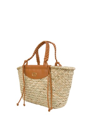 BORSA A SPALLA TWIN-SET BEIGE in DONNA