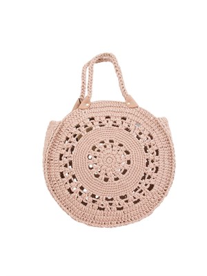 BORSA A SPALLA TWIN-SET BEIGE in DONNA