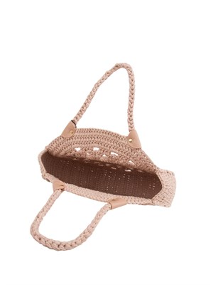 BORSA A SPALLA TWIN-SET BEIGE in DONNA