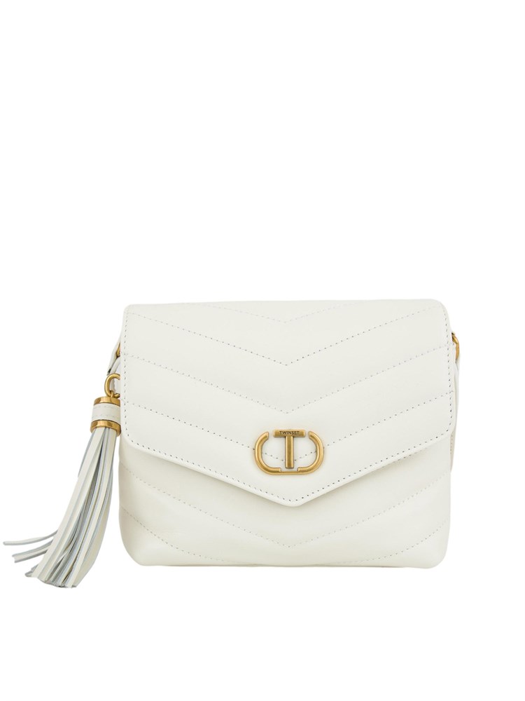 BORSA A SPALLA TWIN-SET BIANCO