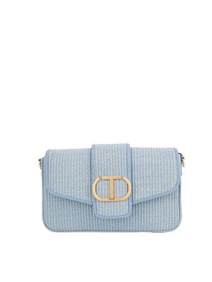 BORSA A SPALLA TWIN-SET CELESTE in DONNA