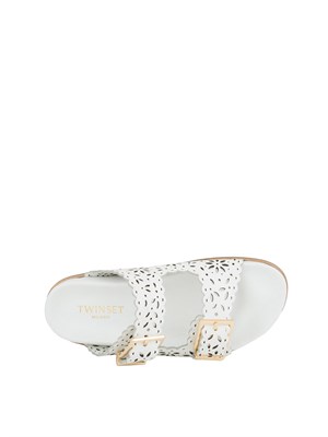 CIABATTE TWIN-SET BIANCO in DONNA