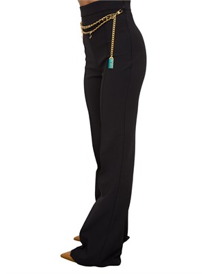 PANTALONE CASUAL ELISABETTA FRANCHI NERO in DONNA