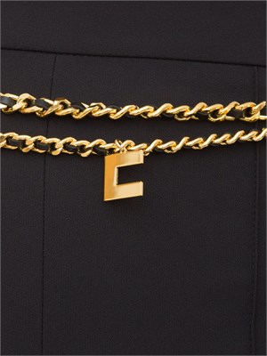 PANTALONE CASUAL ELISABETTA FRANCHI NERO in DONNA