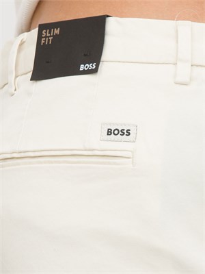 PANTALONE CASUAL BOSS BIANCO in UOMO