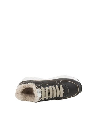 SNEAKERS VOILE BLANCHE NERO in DONNA