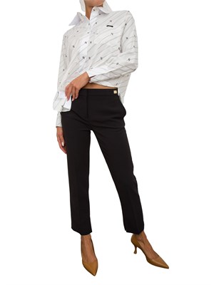 PANTALONE CASUAL ELISABETTA FRANCHI NERO in DONNA