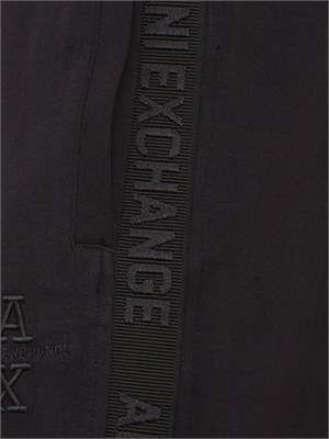 PANTALONE TUTA ARMANI EXCHANGE NERO in UOMO