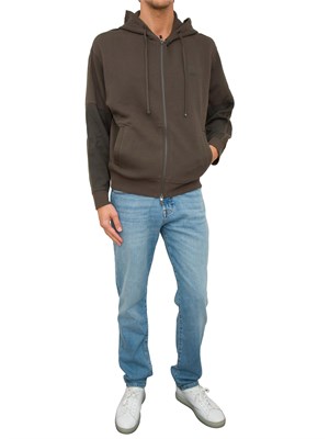 FELPA ARMANI EXCHANGE VERDE in UOMO