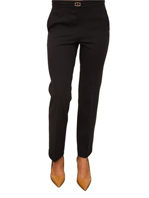 PANTALONE CASUAL TWIN-SET NERO in DONNA