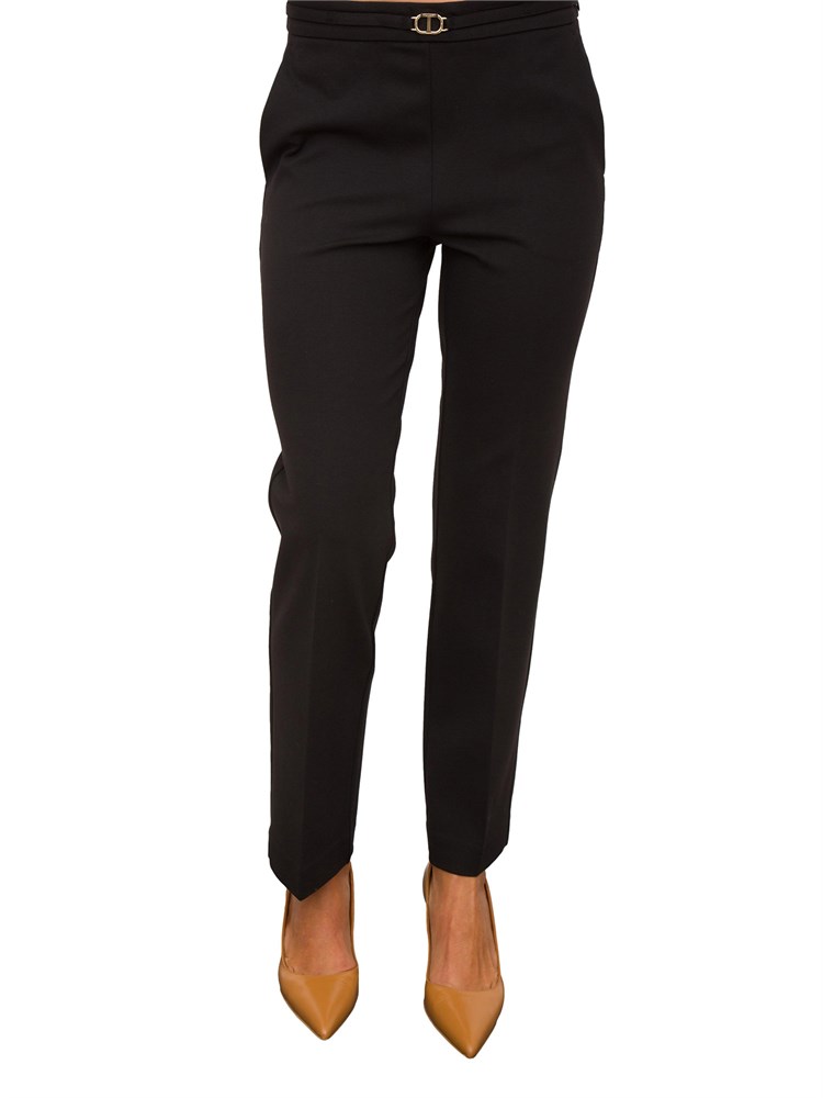 PANTALONE CASUAL TWIN-SET NERO