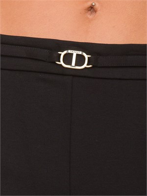 PANTALONE CASUAL TWIN-SET NERO in DONNA