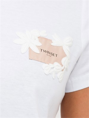 T-SHIRT TWIN-SET BIANCO in DONNA