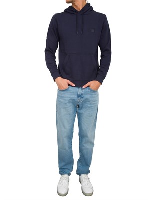 FELPA BOSS BLU in UOMO