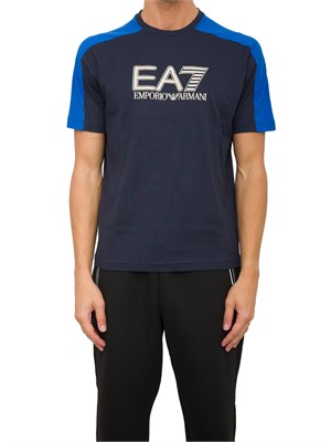 T-SHIRT EA7 EMPORIO ARMANI BLU in UOMO