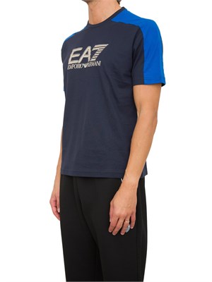 T-SHIRT EA7 EMPORIO ARMANI BLU in UOMO