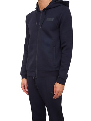 FELPA EA7 EMPORIO ARMANI BLU in UOMO