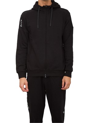 FELPA EA7 EMPORIO ARMANI NERO in UOMO