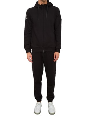 FELPA EA7 EMPORIO ARMANI NERO in UOMO