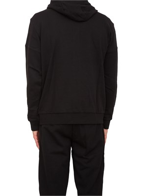 FELPA EA7 EMPORIO ARMANI NERO in UOMO