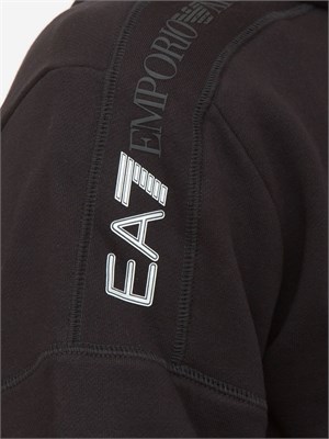 FELPA EA7 EMPORIO ARMANI NERO in UOMO