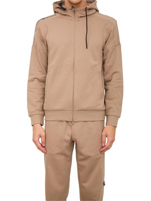 FELPA EA7 EMPORIO ARMANI BEIGE in UOMO