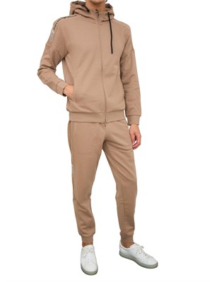 FELPA EA7 EMPORIO ARMANI BEIGE in UOMO