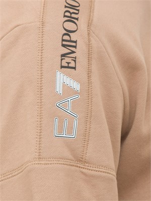 FELPA EA7 EMPORIO ARMANI BEIGE in UOMO