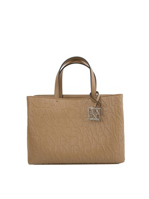 BORSA A SPALLA ARMANI EXCHANGE BEIGE in DONNA