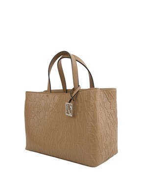 BORSA A SPALLA ARMANI EXCHANGE BEIGE in DONNA