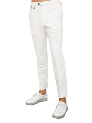 PANTALONE CASUAL PAOLO PECORA BIANCO in UOMO