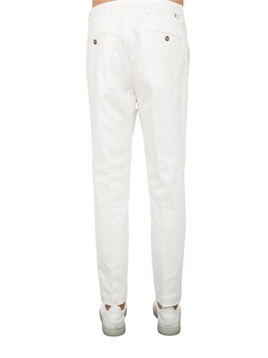 PANTALONE CASUAL PAOLO PECORA BIANCO in UOMO