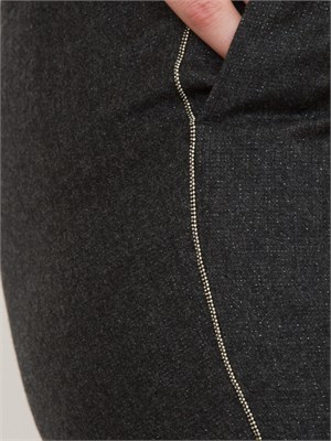 PANTALONE CASUAL PESERICO GRIGIO in DONNA